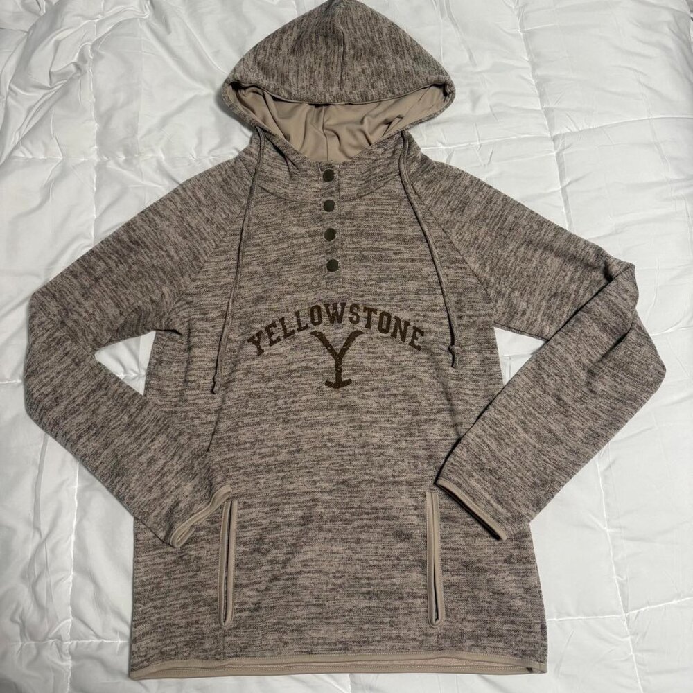 Yellowstone Hoodie Brown/Tan Fits Like a M/L